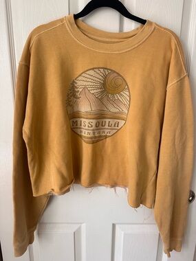 Missoula Montana crop sweatshirt